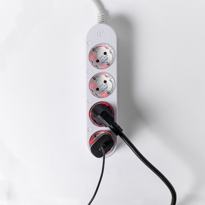 Actual product image Shelly Power Strip 4 Gen4 (4 x, CEE 7/3, 1.50 m)