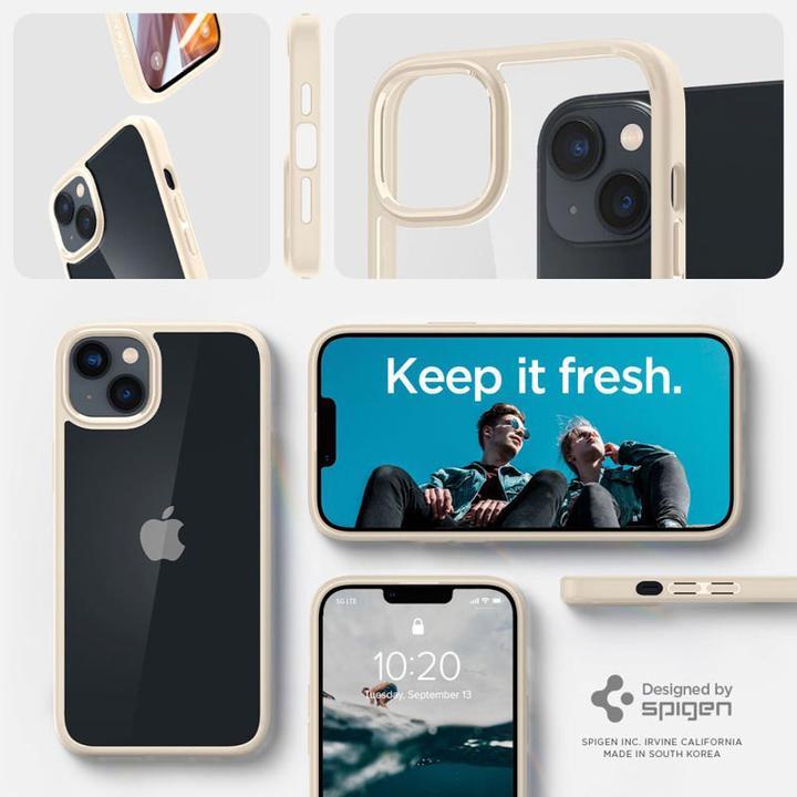 Actual product image Spigen Ultra Hybrid Case for Apple iPhone 14 Plus - sand beige (Apple iPhone 14 Pro)