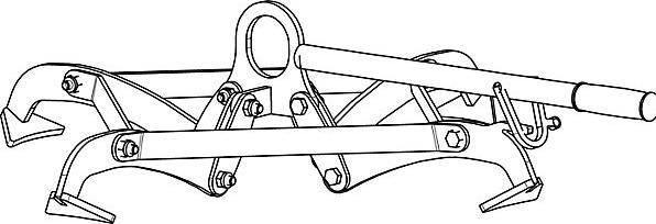 Image du produit eurokraft pro Pince à fûts avec système de serrage à 4 points