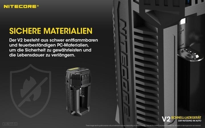 Produktbild Nitecore V2 - Kfz-Ladegerät