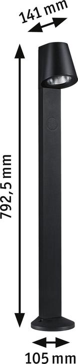 Produktbild Paulmann Outdoor 230V Pollerleuchte Caissa (850 lm, IP44)