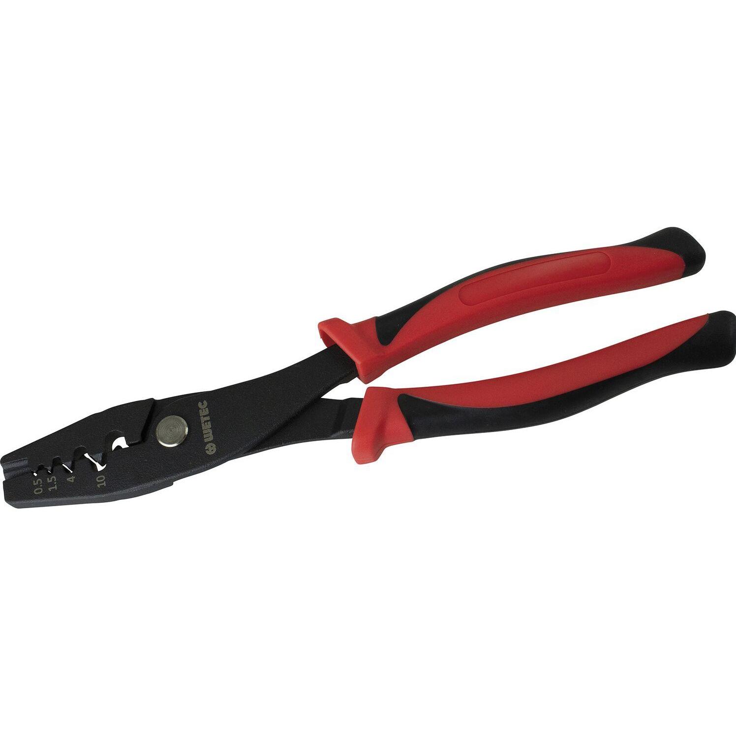 Wetec, Zange, Handpresszange, für Aderendhülsen, 0,5-16 mm², Dornpressung (220 mm)