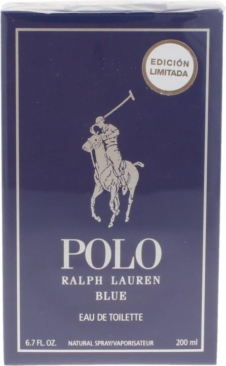Actual product image Ralph Lauren Polo Blue by Eau de Toilette Spray 200 ml (Eau de toilette, 200 ml)