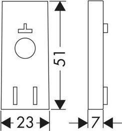Produktbild hansgrohe HG Fliesenausgleichsscheibe chrom
