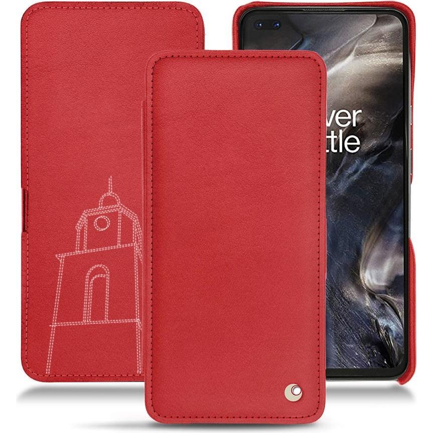 Noreve Lederschutzhülle horizontal (OnePlus Nord), Smartphone Hülle, Rot