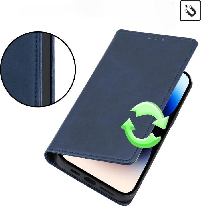 Image du produit Cover-Discount OnePlus Nord CE 3 Lite - Stand Flip Case Housse bleu foncé (OnePlus Nord CE 3 Lite)