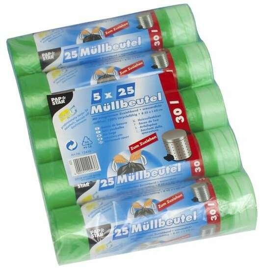 Papstar Müllbeutel 30 l, 125 Stück (125x, 30 l)