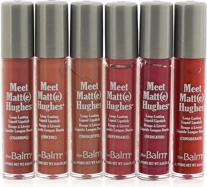 The Balm theBalm Meet Matt(e) Hughes Volume 14 Set aus 6 Mini Long-Lasting Liquid Lipsticks mit 3 neuen