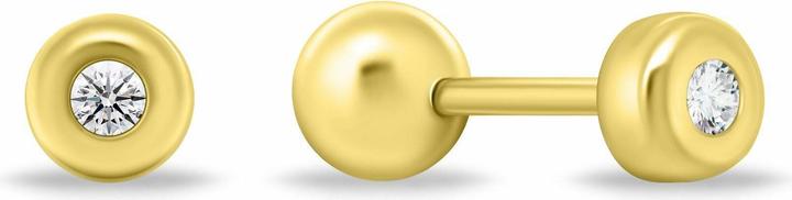 Brilio Silver - Cute Silver Unicorn Earrings with Cubic Zirconia EA1109WRBW