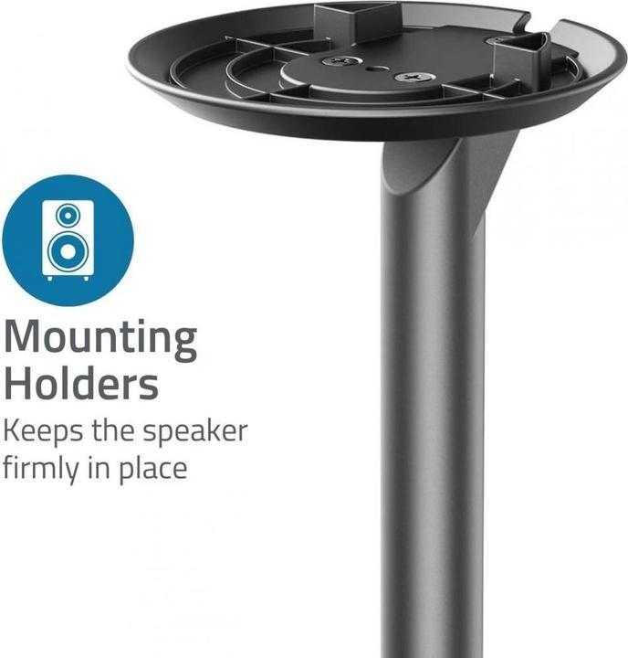 Image du produit Nedis Support de haut-parleur - Compatible avec : Sonos Era100 - Support - 3 kg - Fixe - ABS/métal - (1 pièce, Support, Non mobile)