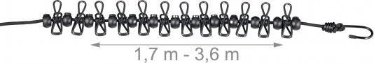Actual product image Relaxdays 3x travel clothesline (3.60 m)