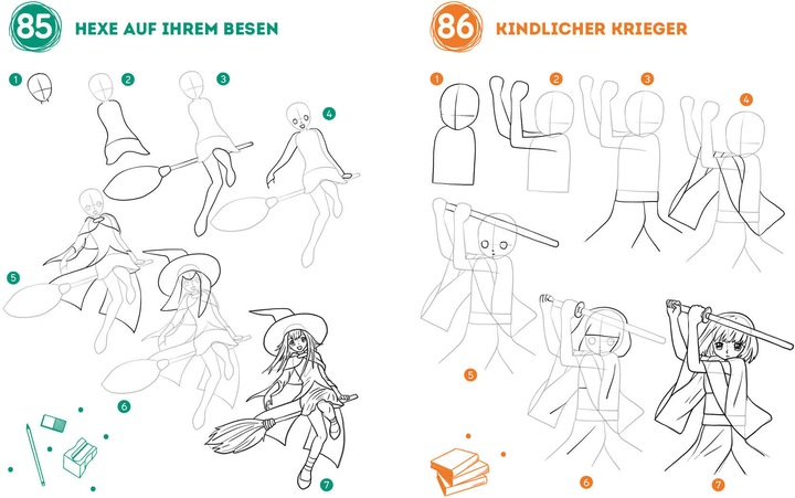 Produktbild 300 Motive zeichnen - Manga (Deutsch, Lise Herzog, 2024)