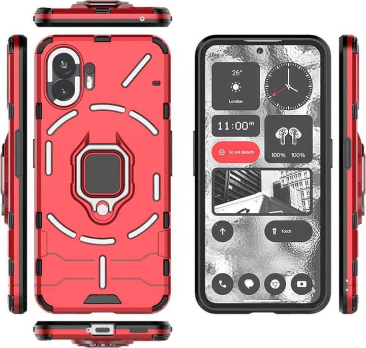 Produktbild Cover-Discount Nothing Phone (2) - Armor Case mit Kickstand rot (Nothing Phone (2))