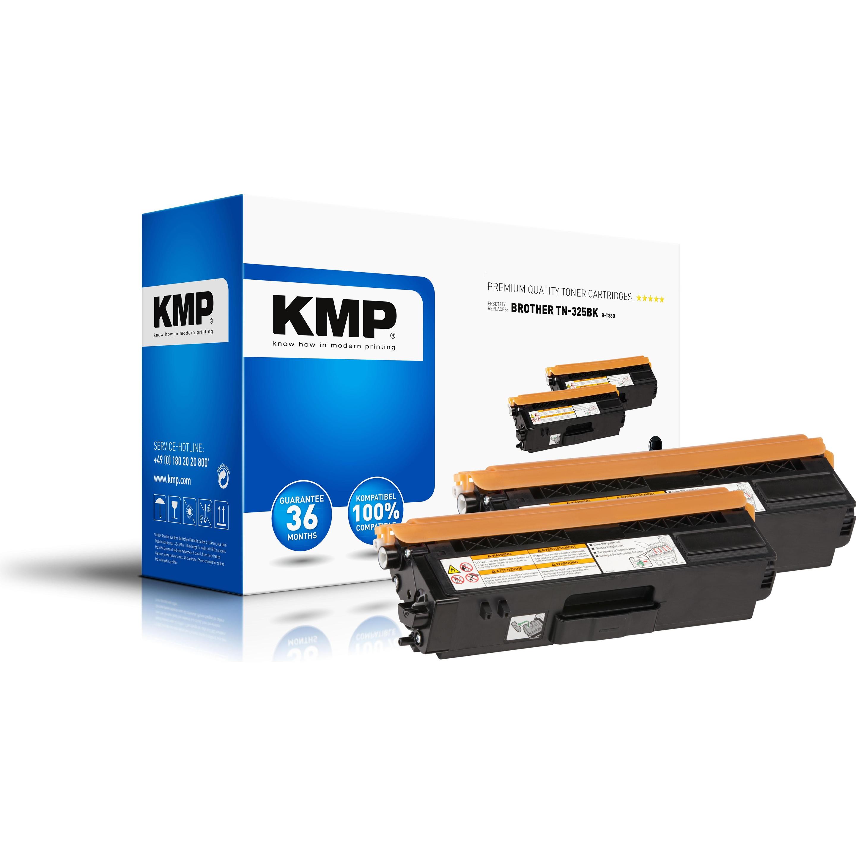 KMP, Toner, Toner ersetzt 2x TN325BK (BK)