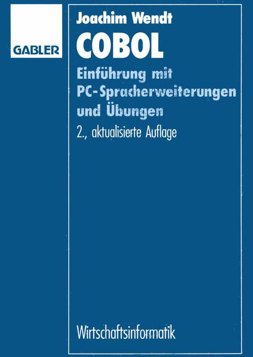 Produktbild Cobol (Deutsch, Joachim Wendt, 2013)