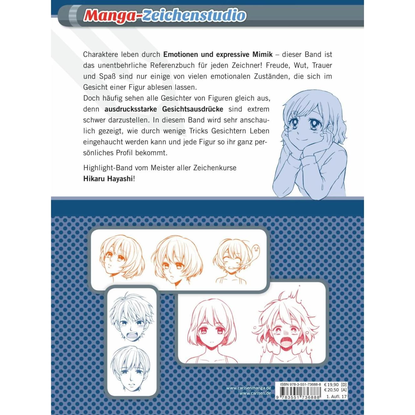 Thumbnail - Manga-Zeichenstudio: Emotionen und Mimik ausdrucksstark zeichnen, Belletristik von Hikaru Hayashi
