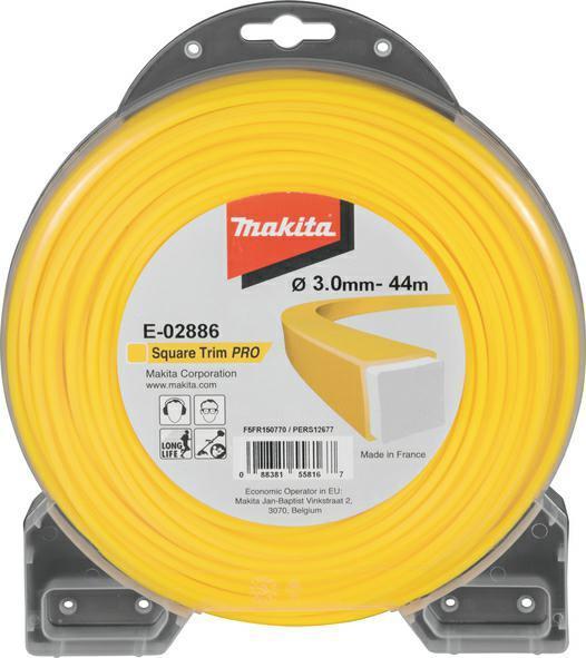 Actual product image Makita Mowing thread square 3,0mmx44m (Lawn mower, Trimmer line + line spool)