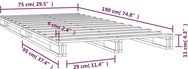 Image du produit vidaXL Yasmine (75 x 190 cm)
