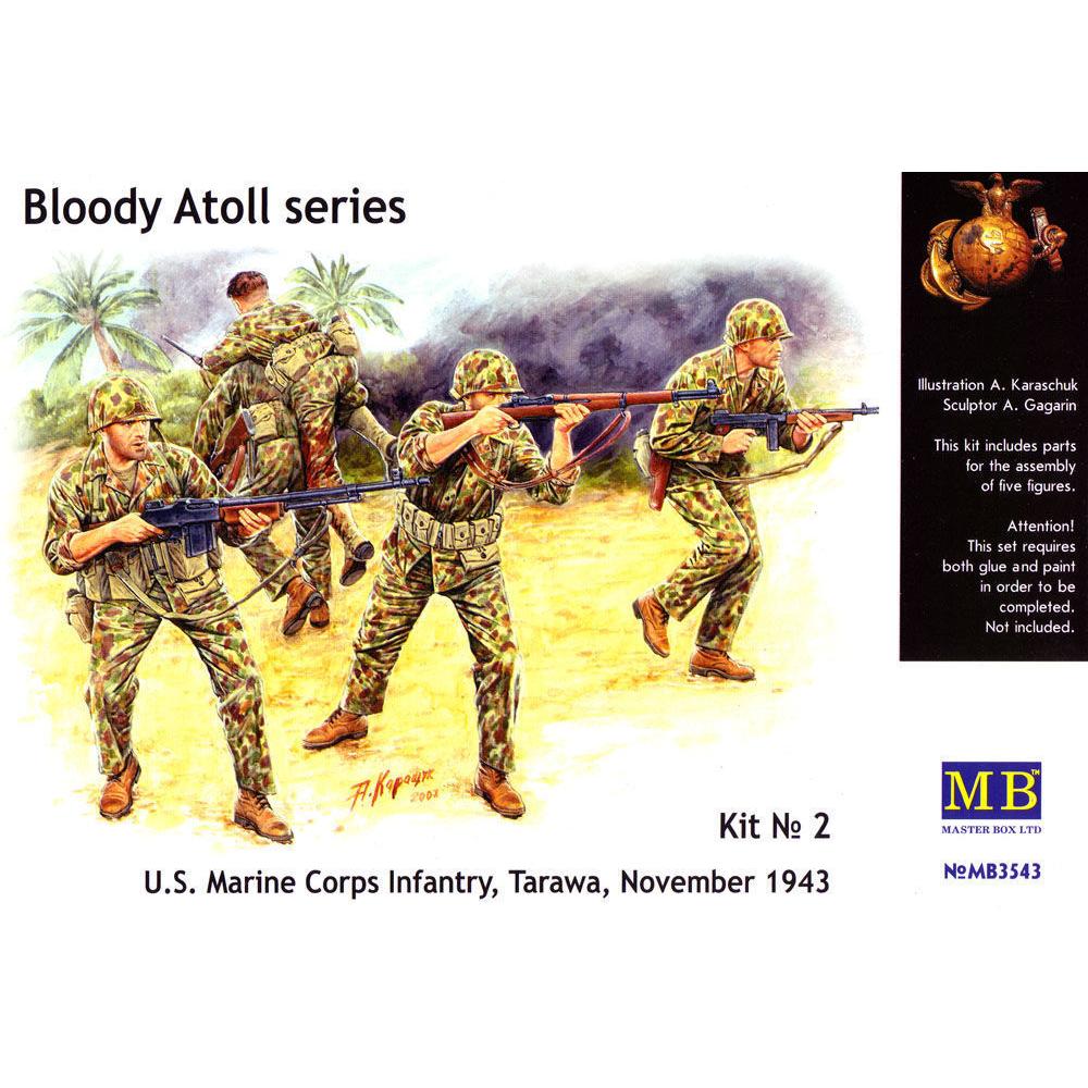 Master Box 'Bloody Atol' U.S. Marine Corps Infantry (MB3543)