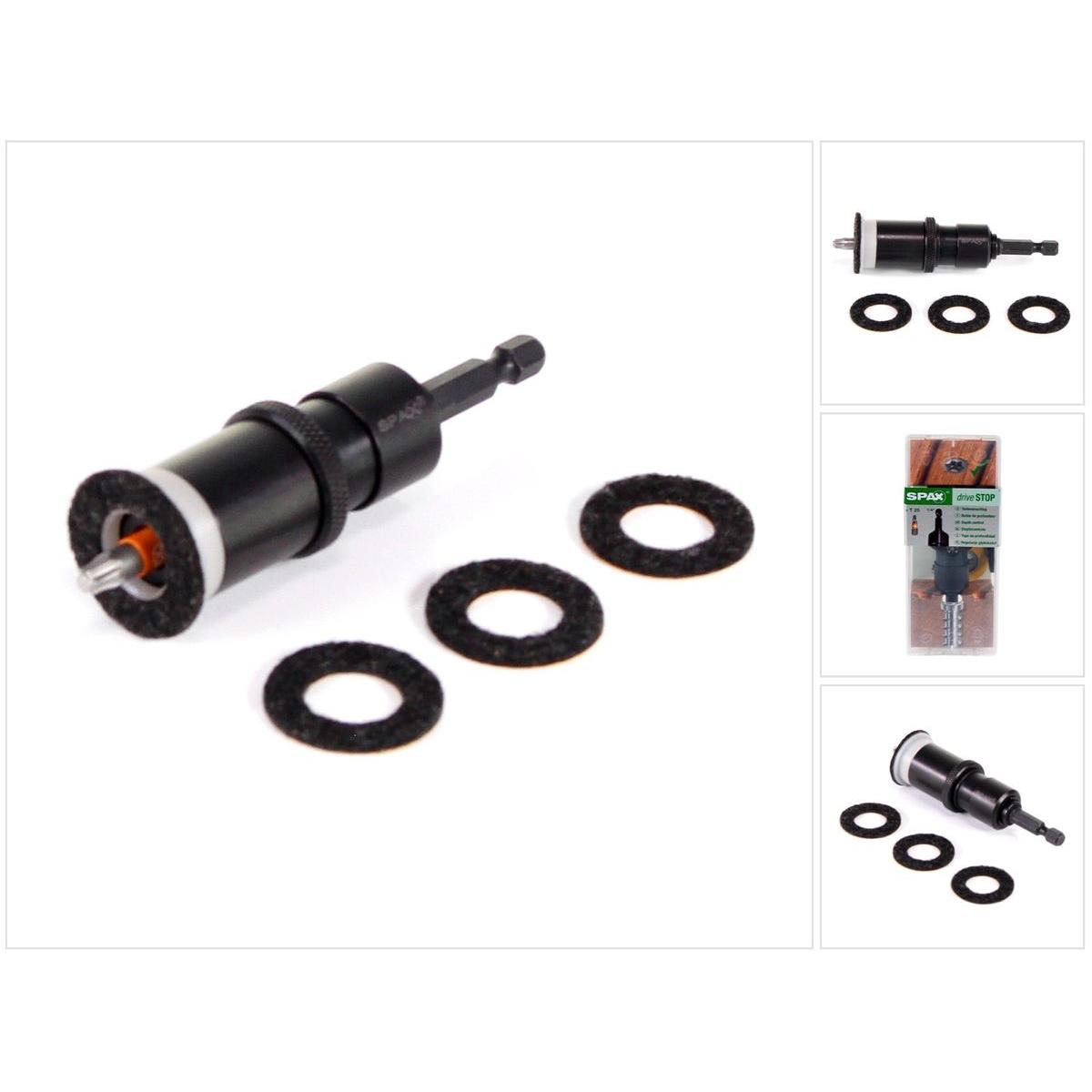 Thumbnail - Spax, Bits, Tiefenanschlag Drive Stop 1/4" Aufnahme mit T25 Bit und Filzringen ( 5000009186909 ) (Innensechsrund TX M25)