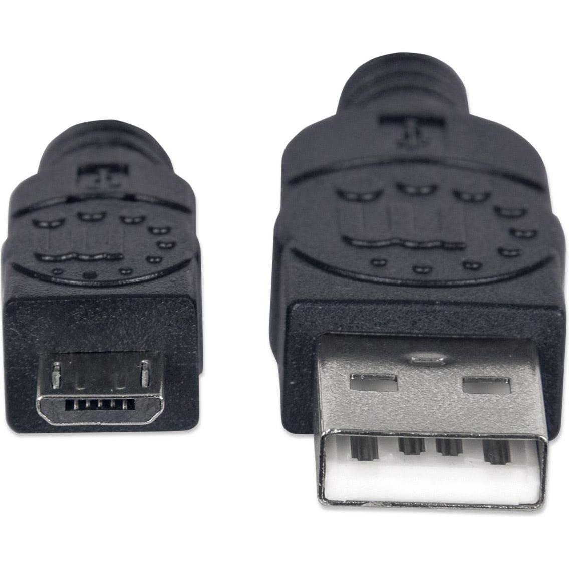 Thumbnail - Manhattan Hi-Speed USB Micro-B Anschlusskabel (1 m, USB 2.0), USB Kabel