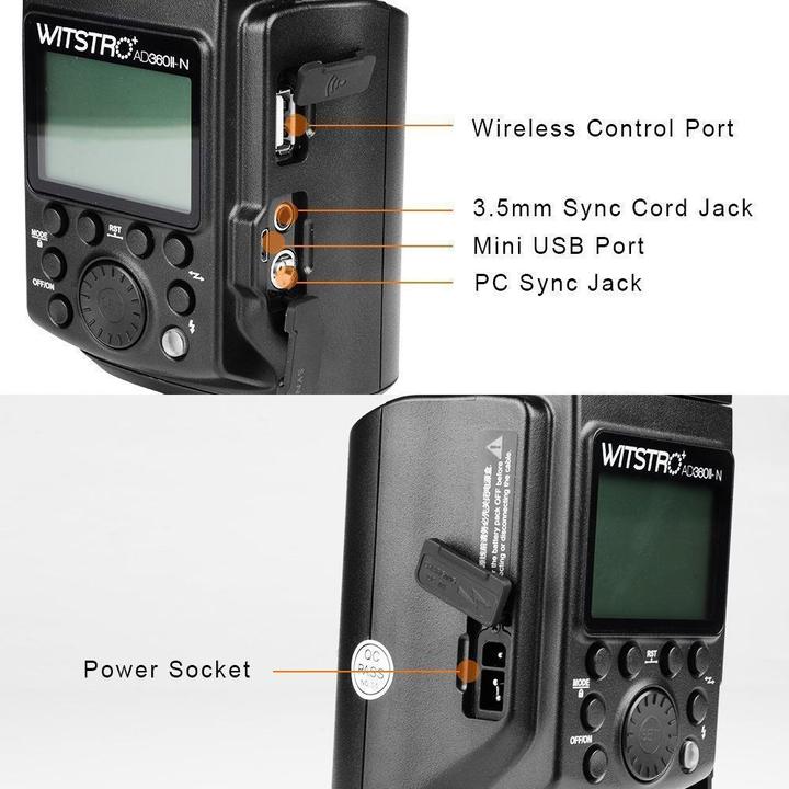 Produktbild Godox Wistro AD360II-N KIt mit PB960 Nikon (Aufsteckblitz, Nikon)