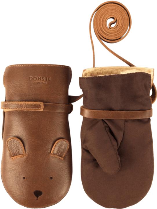 Image du produit Donsje Moufles classiques Kapi Ours - Cuir classique cognac (5, 5.5, 6)