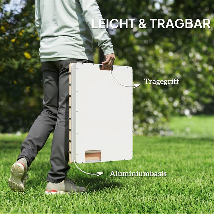 Immagine prodotto Outsunny Bodendusche Polystyrol, Aluminium Naturholz