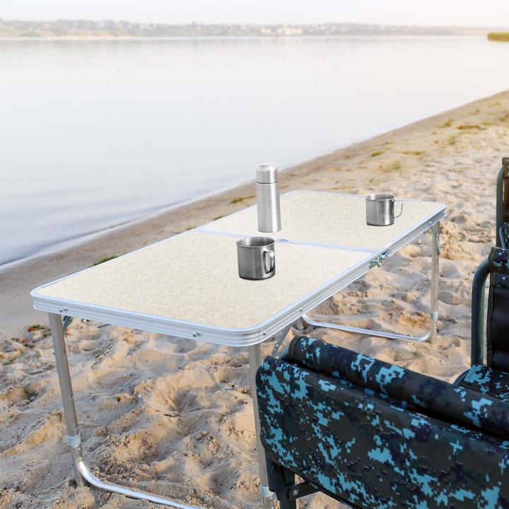 Actual product image Wiltec Camping table with 4 chairs 5-piece camping furniture set aluminium foldable