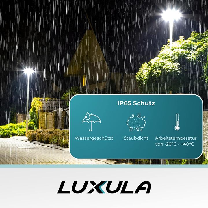 Produktbild Luxula LED-Strassenleuchte LX800112, rund, 120W, 12000lm, 3000K, IP65 (IP65)