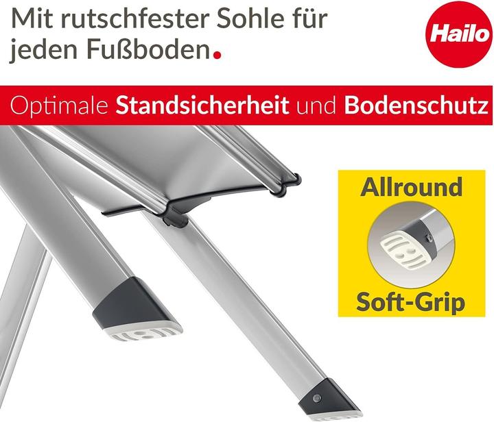 Image du produit Hailo MK80 ComfortLine, escabeau confort, 2 marches (Escabeau, 46 cm)