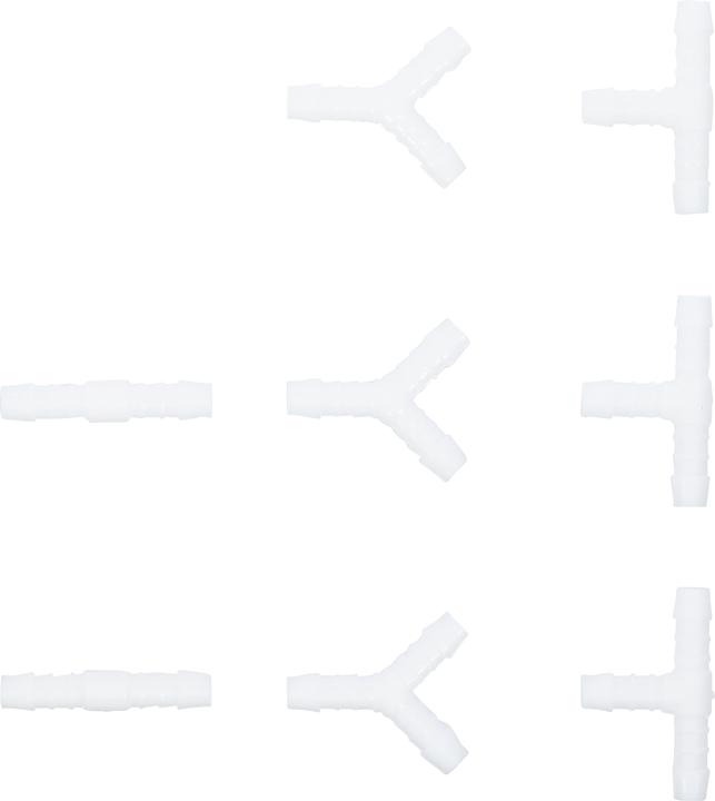 Actual product image BGS Hose Connector Assortment Fuel Resistant 10 mm 8 pcs. (Hose connector, 10 mm)