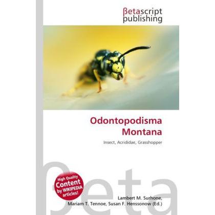 Odontopodisma Montana, Fachbücher