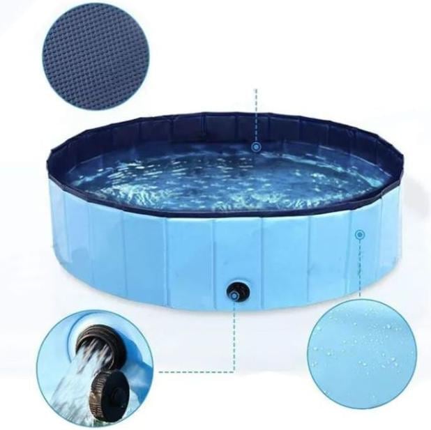 Actual product image MU Style Milow Series Foldable dog pool with non-slip base (Dog pool)
