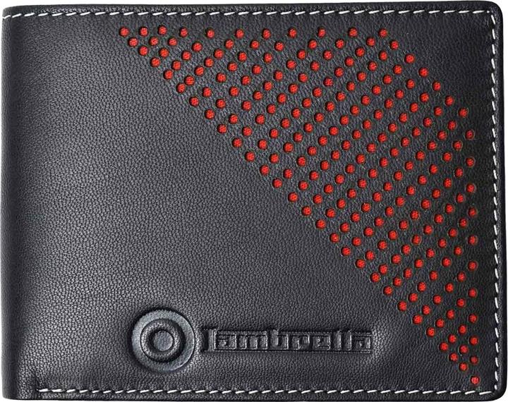 Actual product image Lambretta Punched Leather Wallet