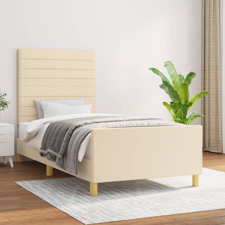 Produktbild vidaXL Bettgestell mit Kopfteil (90 x 200 cm)