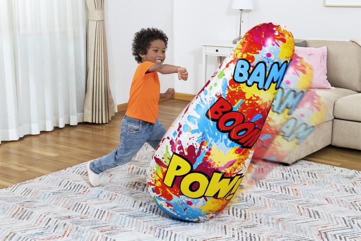 Actual product image Bestway Comic Blast Kids Inflatable Bop Bag