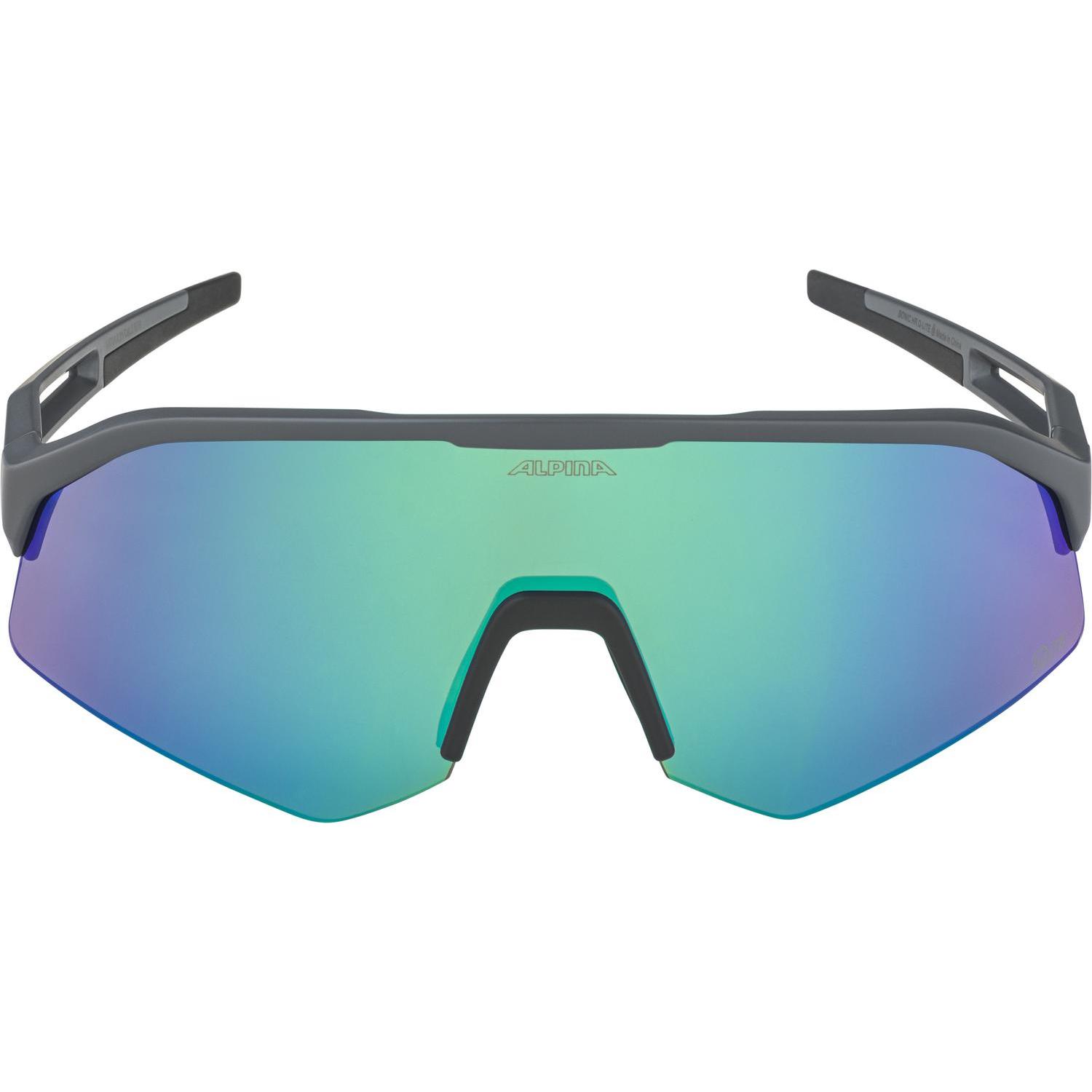 Thumbnail - ALPINA SPORTS, Herren, Sportbrille, Sonic HR Q-Lite (Midnight-grey matt, Mirror Green), Mehrfarbig