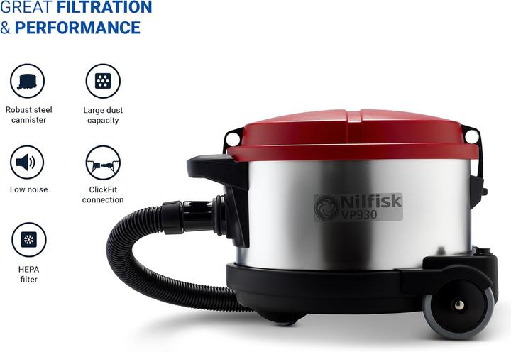 Image du produit Nilfisk VP 930 - Stofzuiger met zak (Aspirateur eau et poussière)