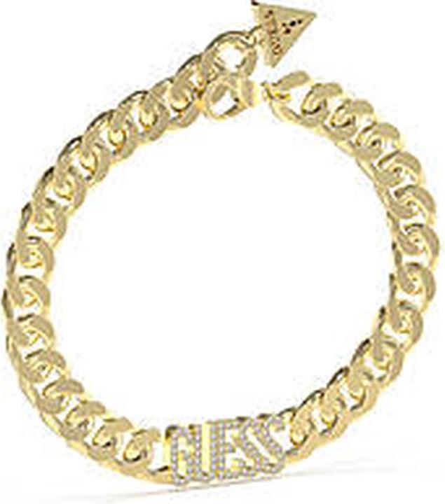 Guess Timeless Gold Plated Arm Party Bracelet JUBB04222JWYG - Length: 18.5 cm (18.50 cm, Plattierter Stahl)