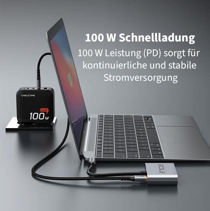 Produktbild Inca Adapter ITPC-06TX USB-C 4-in-1 (HDMI, USB 3.0, USB Typ-C, VGA)