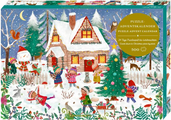 Produktbild Puzzle-Adventskalender - Fröhliche Winterzeit
