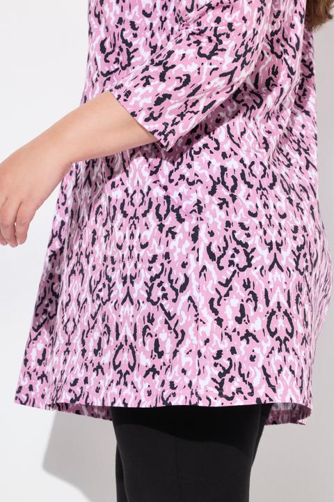 Produktbild Ulla Popken Longshirt, A-Linie, Tunika-Ausschnitt, 3/4-Arm (58)