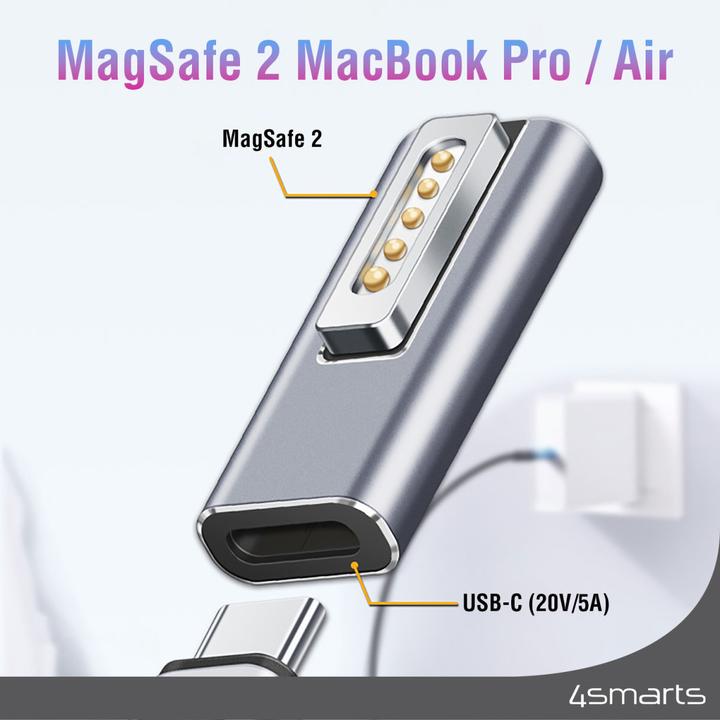 Image du produit 4smarts Adaptateur USB-C PD 100W Magsafe 2 540466 (MagSafe)