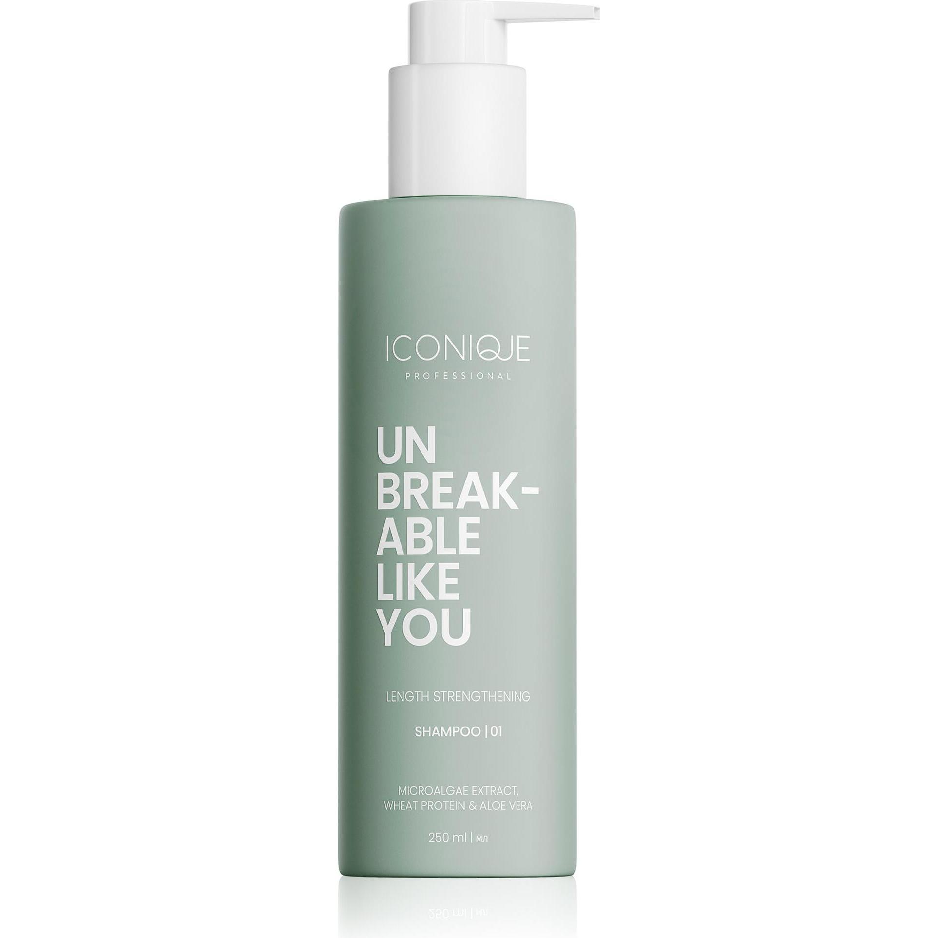 Iconique Professional, Shampoo, - Unbreakable Like You Length Strengthening Shampoo - Volume: 250 ml (Shampoo liquido)