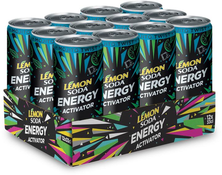 Actual product image Crodo Mojito Twist Lemonsoda Energy Activator (12 x 33 cl)