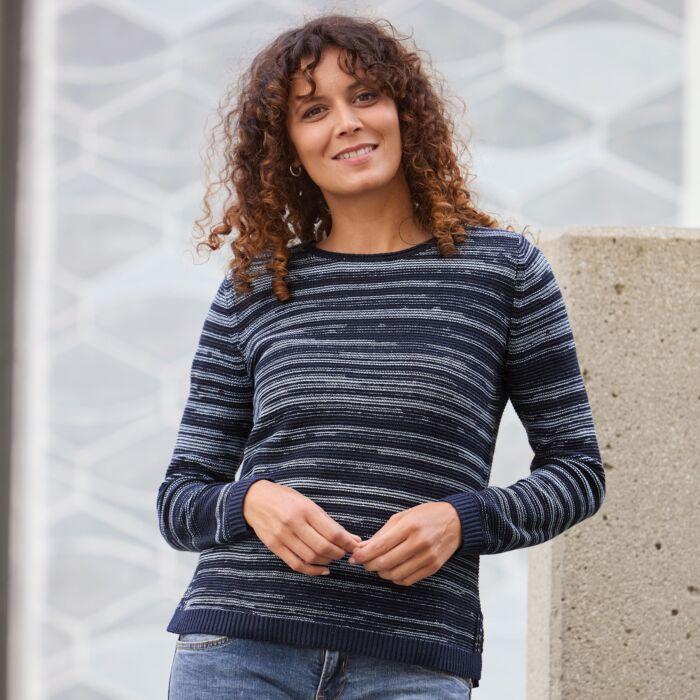 Produktbild Beverly Hills Formula Damen Strickpullover mit Farbverlauf und Rundhalsausschnitt (XL)