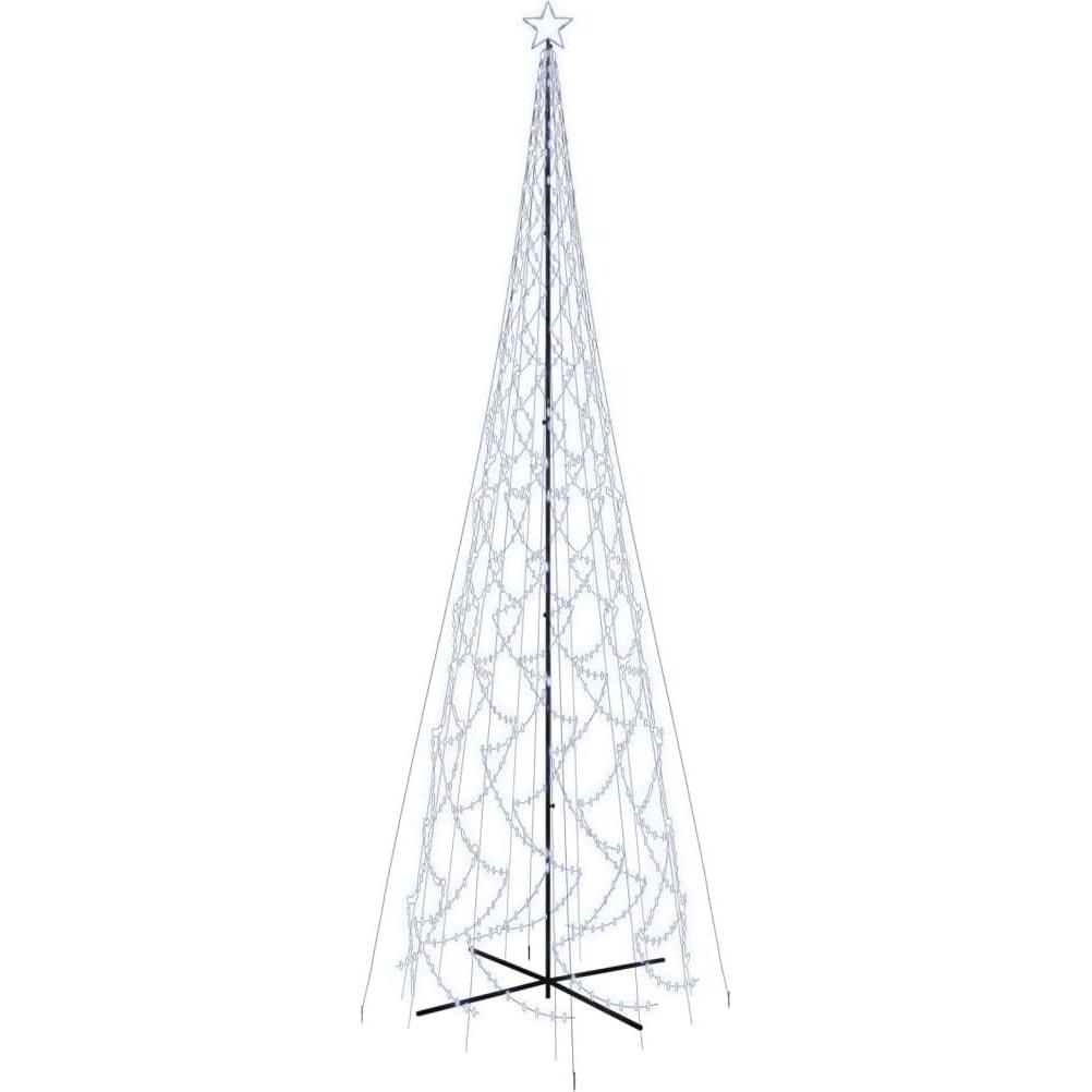 VidaXL, Weihnachtsbeleuchtung, LED-Weihnachtsbaum Kegelform Kaltweiss 3000 LEDs 230x800 cm
