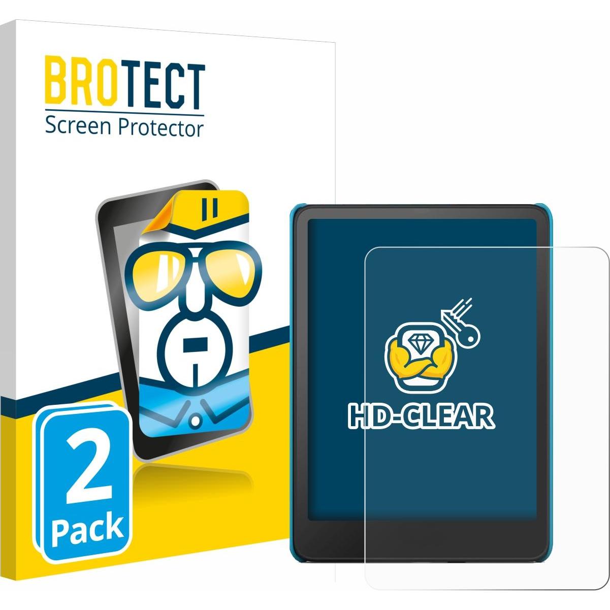 BROTECT Schutzfolie Displayschutz Displayschutzfolie Folie Klar Transparent, eReader Zubehör, Transparent