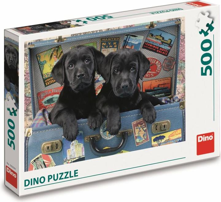 Produktbild Dino Puzzle Welpen in einem Koffer 500 Teile (500 Teile)